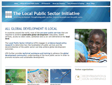 Tablet Screenshot of localpublicsector.org